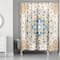 Blue and Yellow Mandala 71" x 74" Shower Curtain